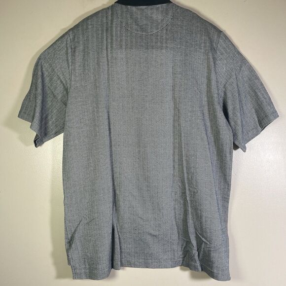 Polo Ralph Lauren Polo Golf Shirt Men's XL Herringbone Pattern Black White Pima - Picture 7 of 9